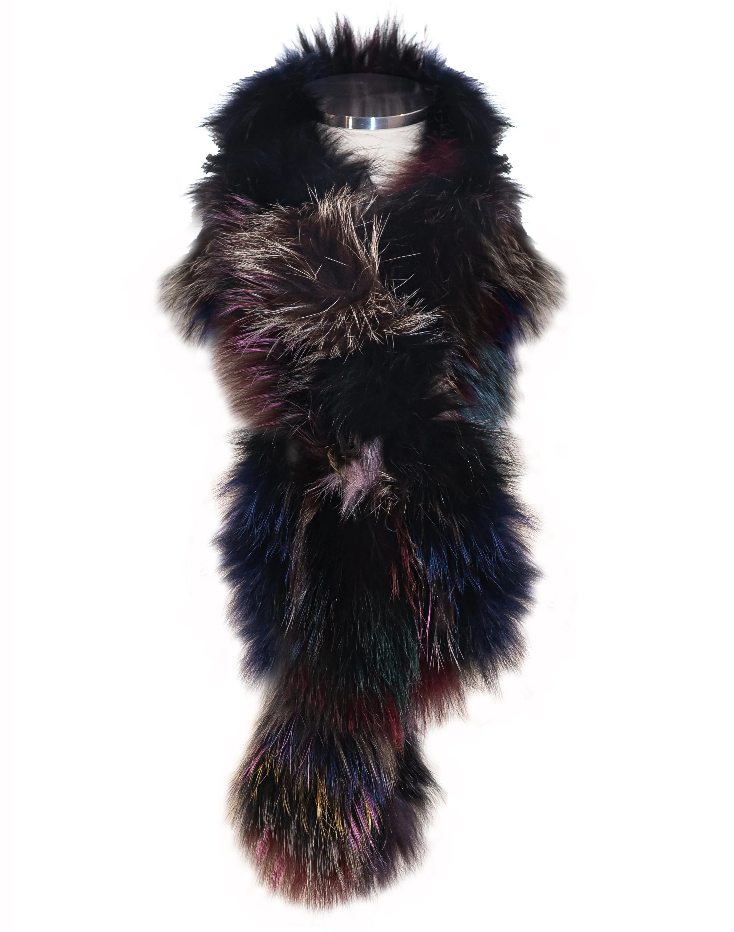 117 - Multi Color Fox Scarf