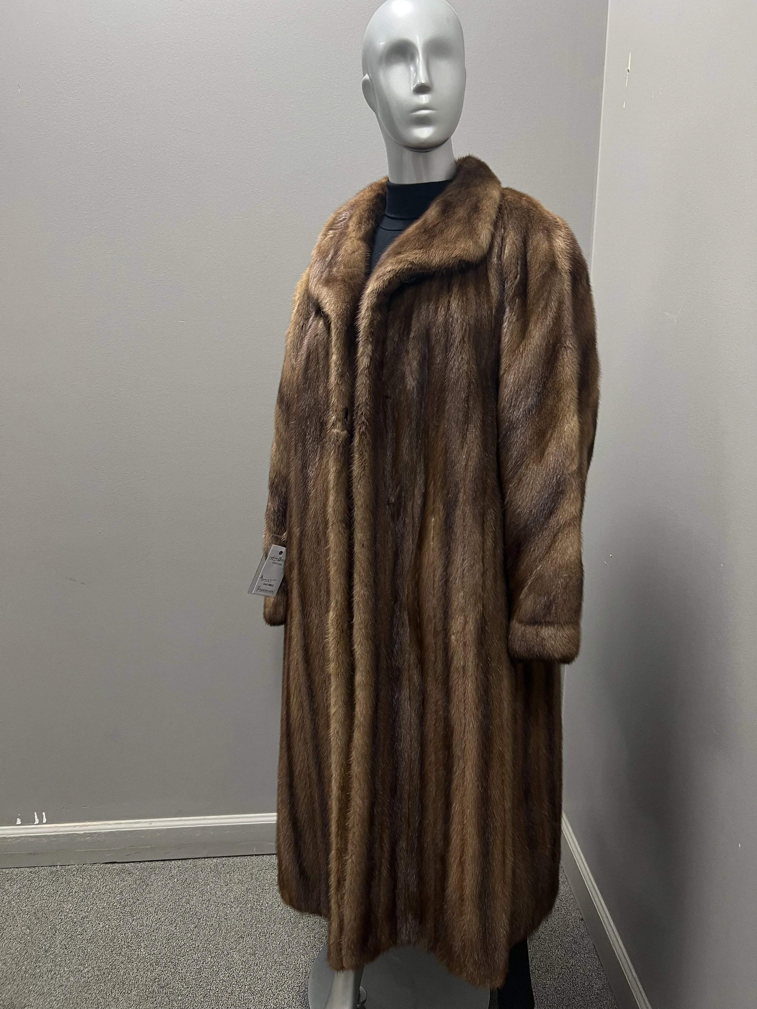 1427CC Lunaraine Mink Full Length Coat L