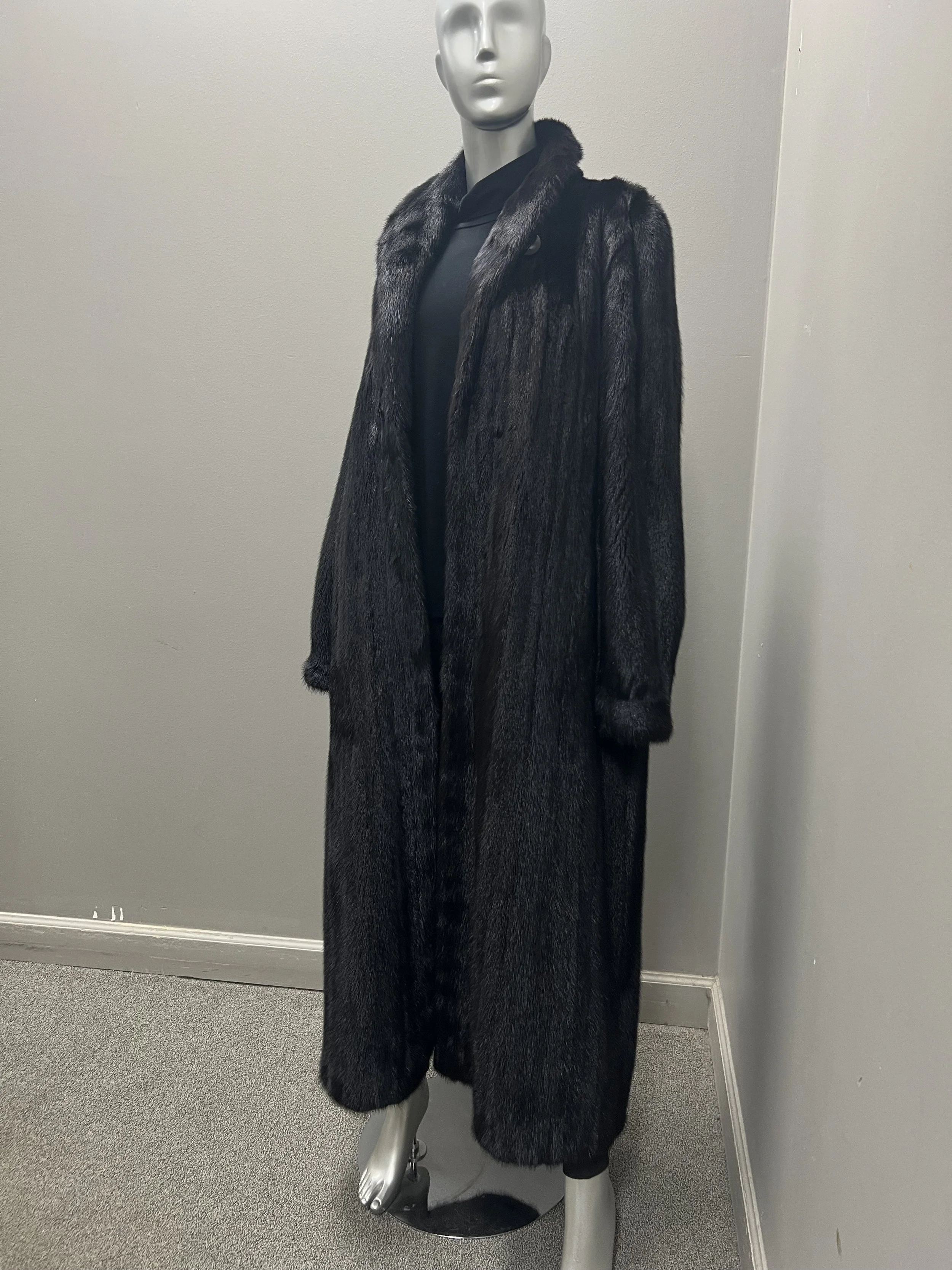 1400CC Ranch Mink Full Length Coat L