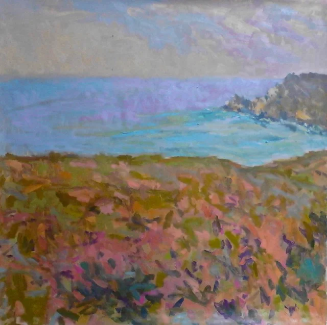 Emerald and Purple Sea, Dinan, France 32x32