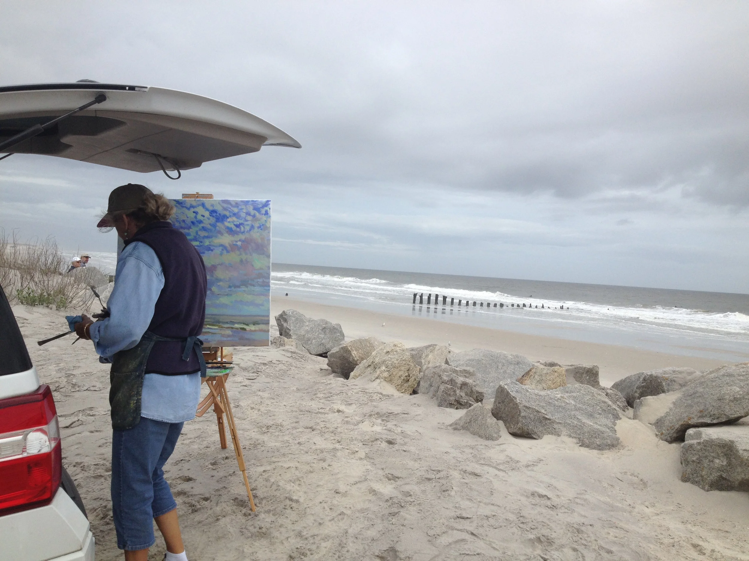 Painting in the Rain
