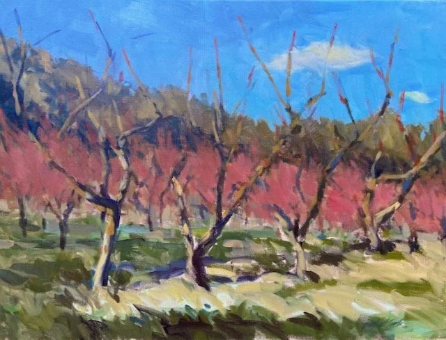 Winter Orchard, Pinks 18x24