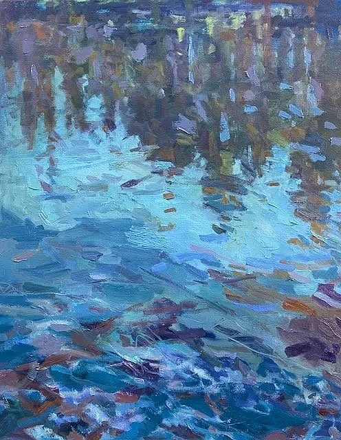 Fall, Breeze on the Pond