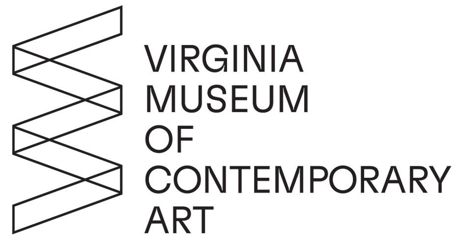 Logo of the Virginia Museum of Contemporary Art featuring a geometric design and the museum's name in black text.