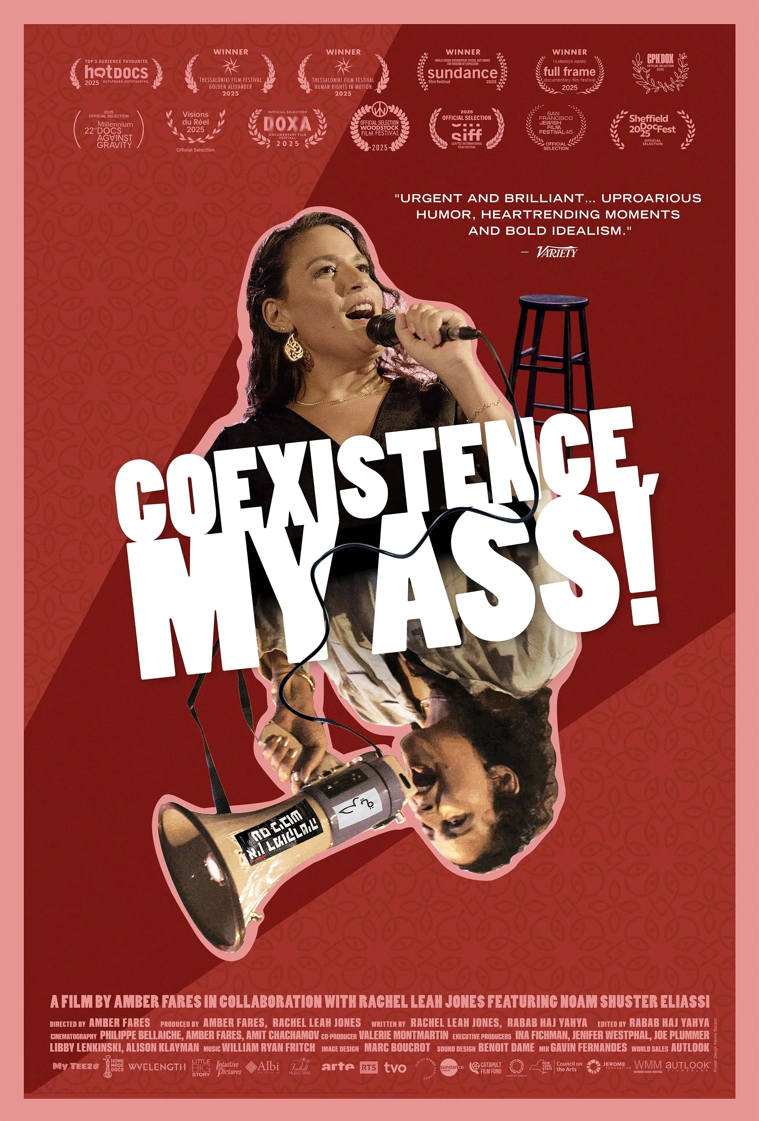 Free virtual screening of the documentary feature film "Coexistence, My Ass!" directed by Amber Fares. 
