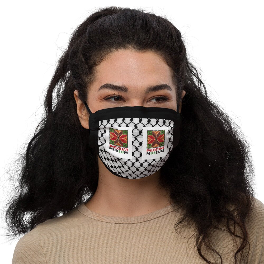 Black keffyeh mask