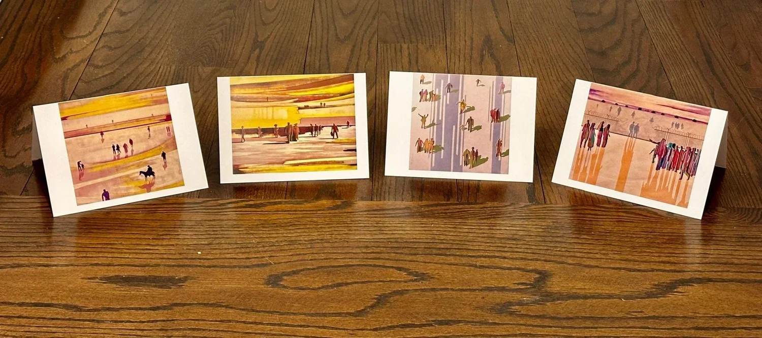 Greeting Cards with Art by Mohammed Alhaj (Gaza)
