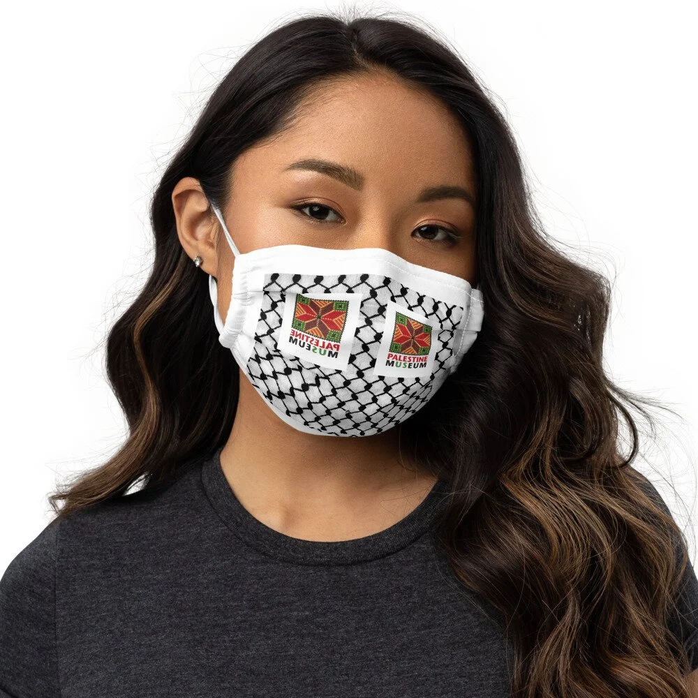 White keffyeh mask