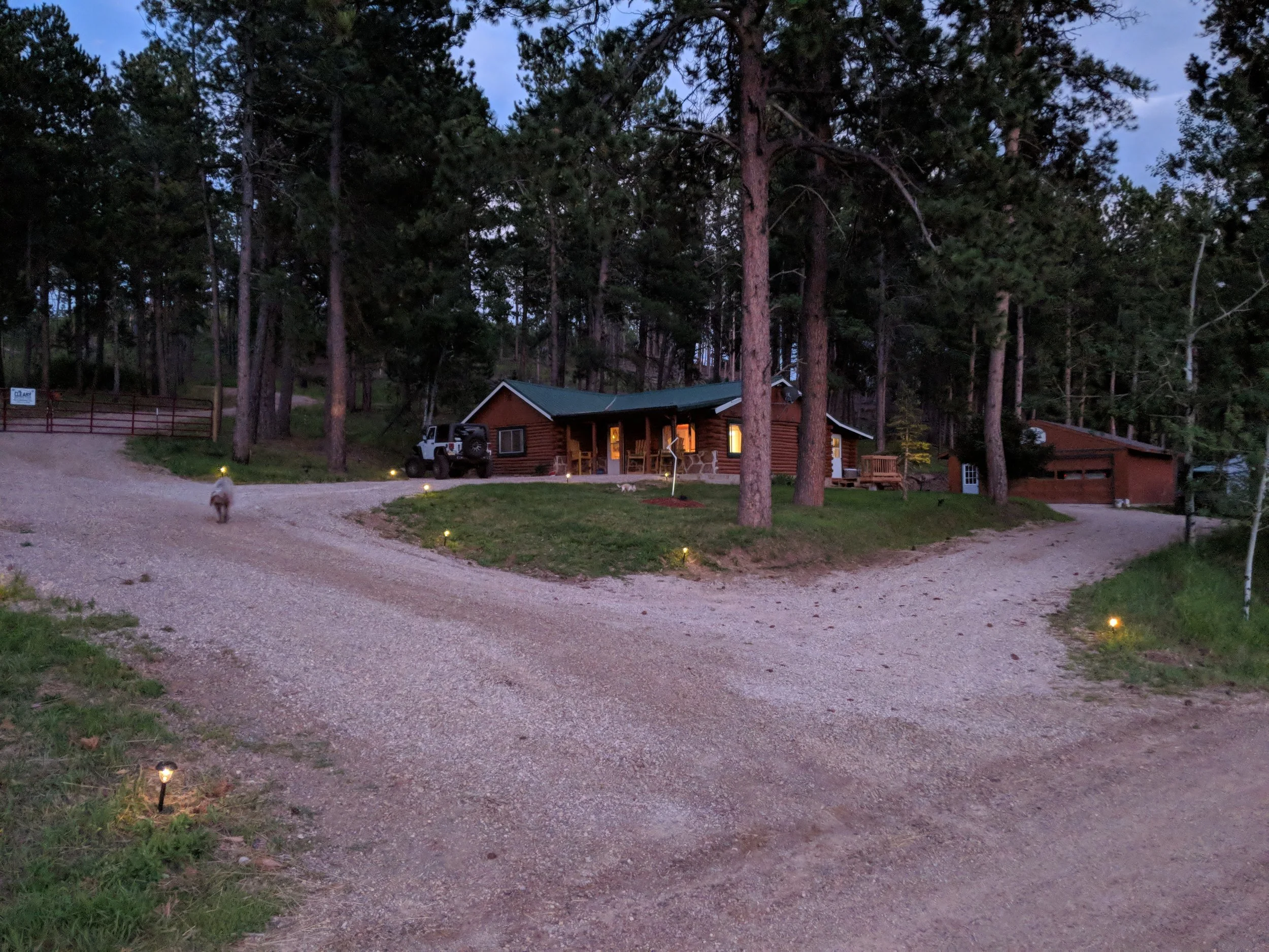 Some landscaping and new upper and lower driveways to tie into the upper driveway. Much
