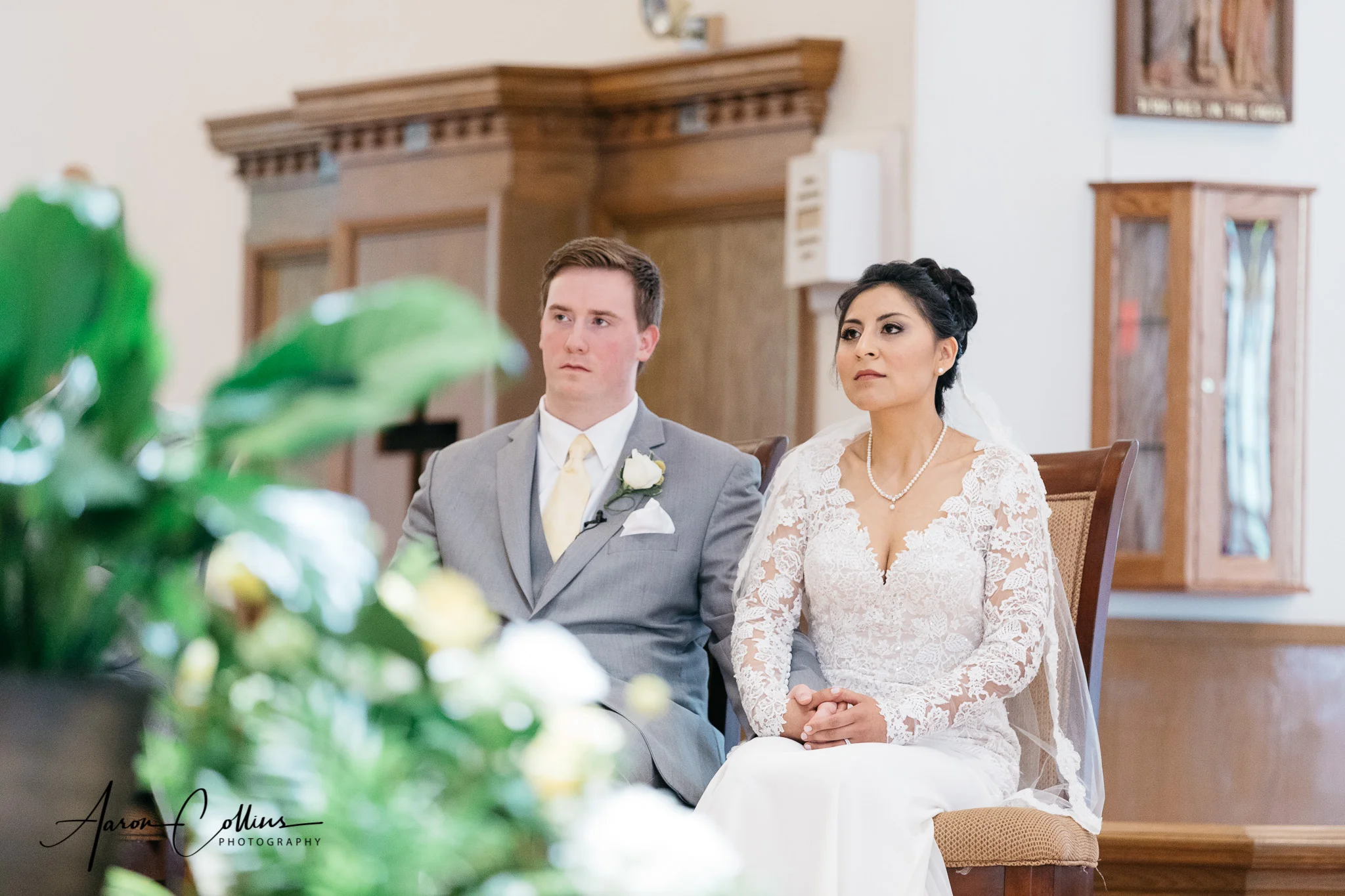 Catholic ceremony at Saint George’s Parish church in Worcester