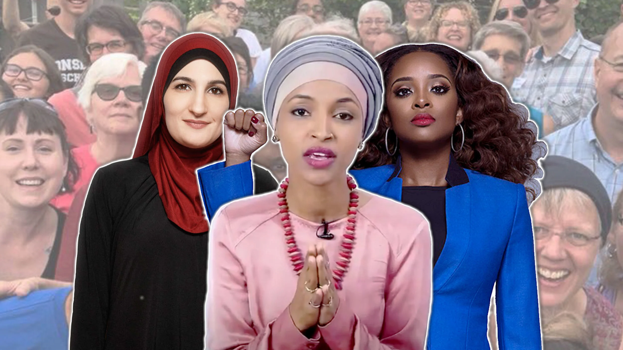 Linda Sarsour, Ilhan Omar, and Tamika Mallory, white-haters, man-haters, America-haters…
