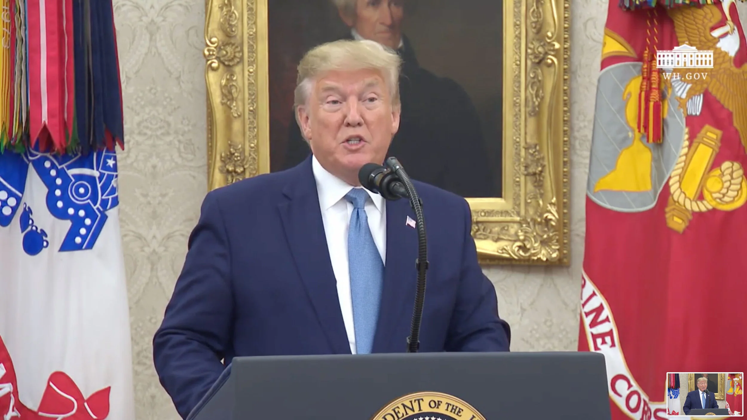 Trump speaks at Medal of Freedom ceremony