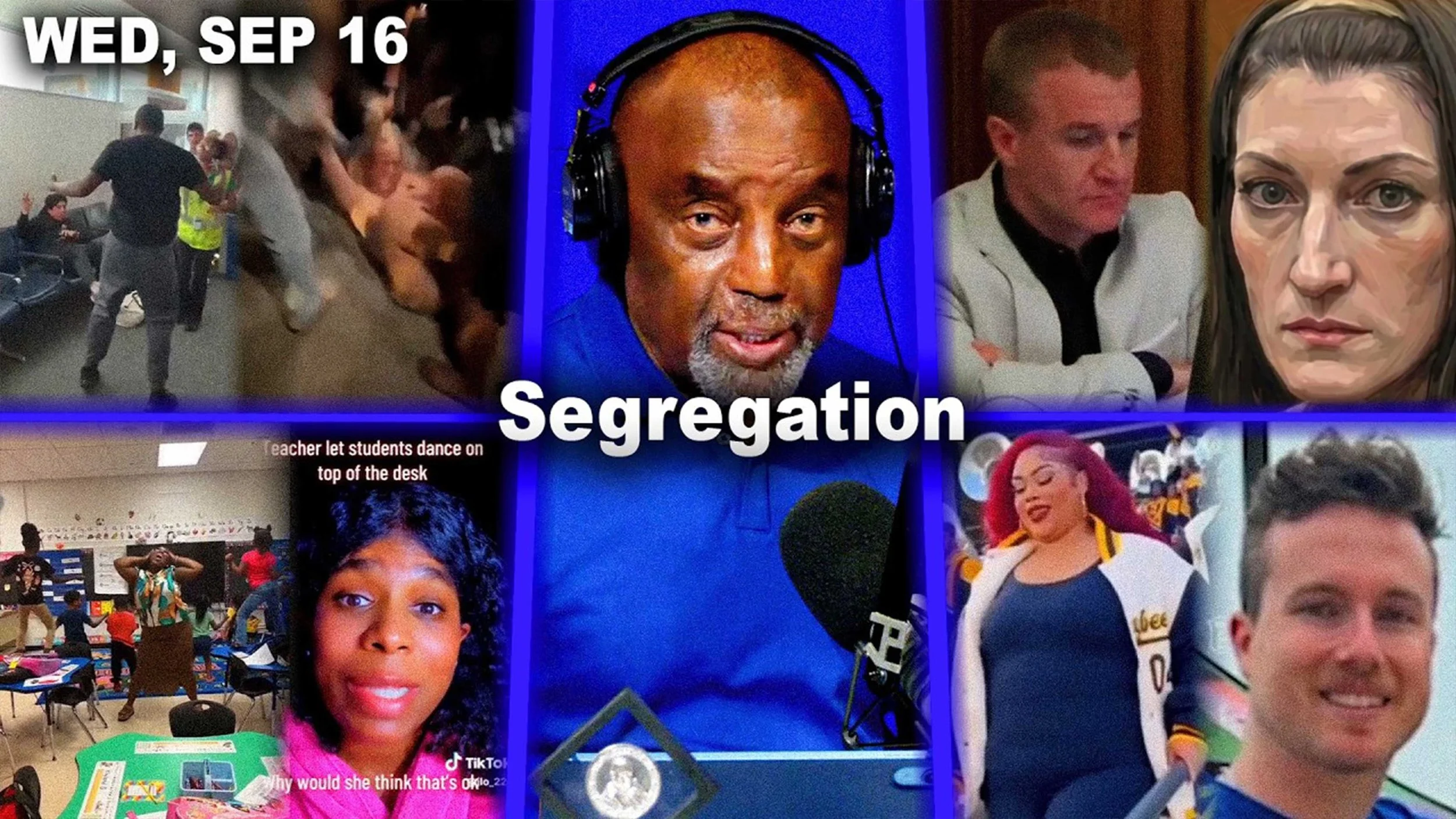 Segregation | Airport Beating. York College. Kids Twerk. HBCU. Juror. McLaren | JLP Wed 9/16/26