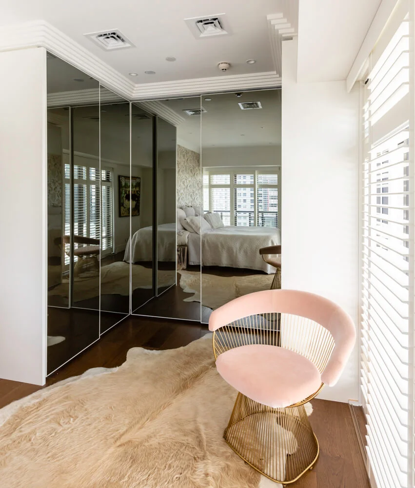 Smokey Grey Mirror Glass Wardrobe Doors