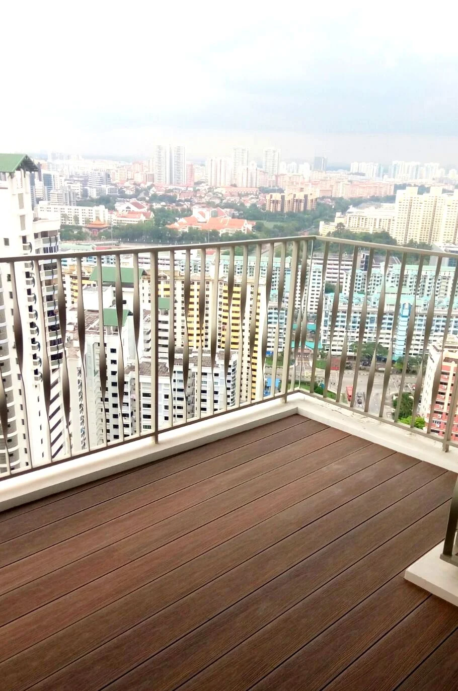 WPC Decking installed at a balcony in Toh Payoh, Singapore
