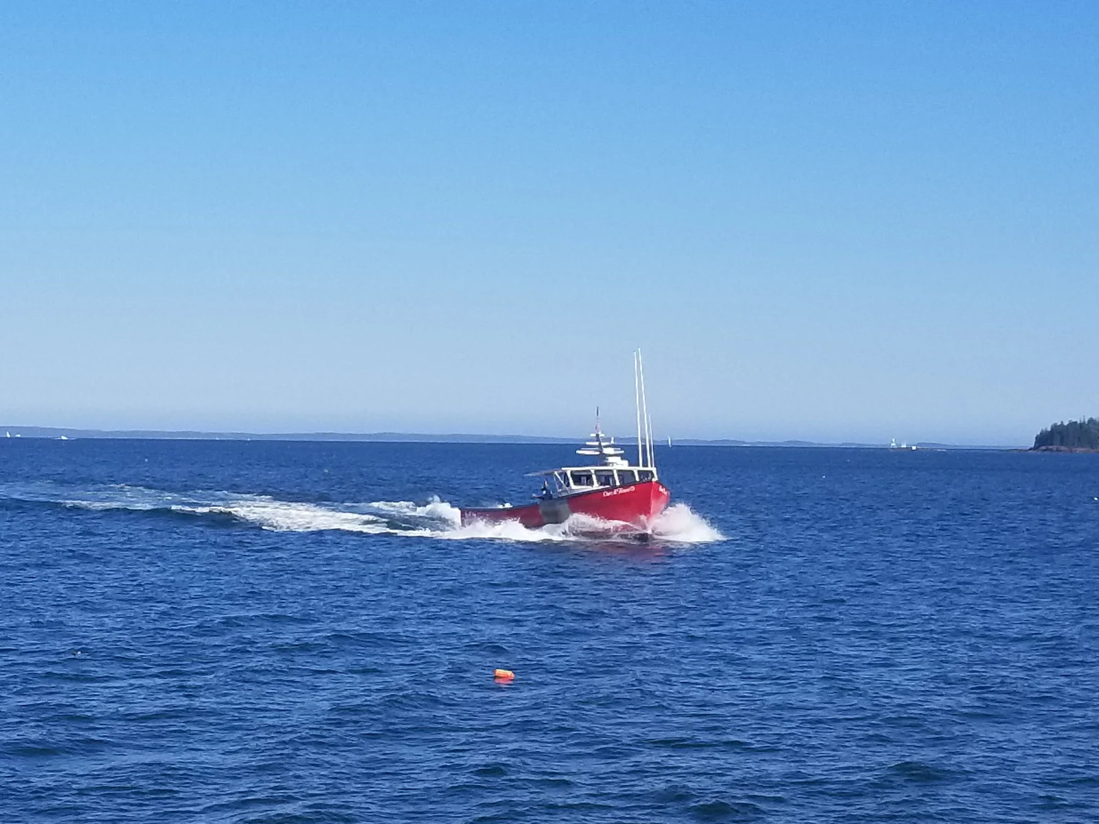 Lobster Boat from Breakwater Lighthouse