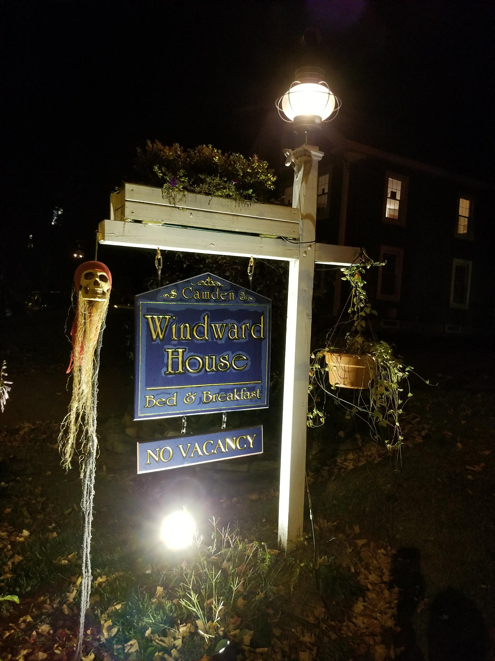 Haunted Camden Windward House sign