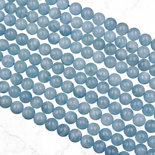 aquamarine gemstone rosary beads