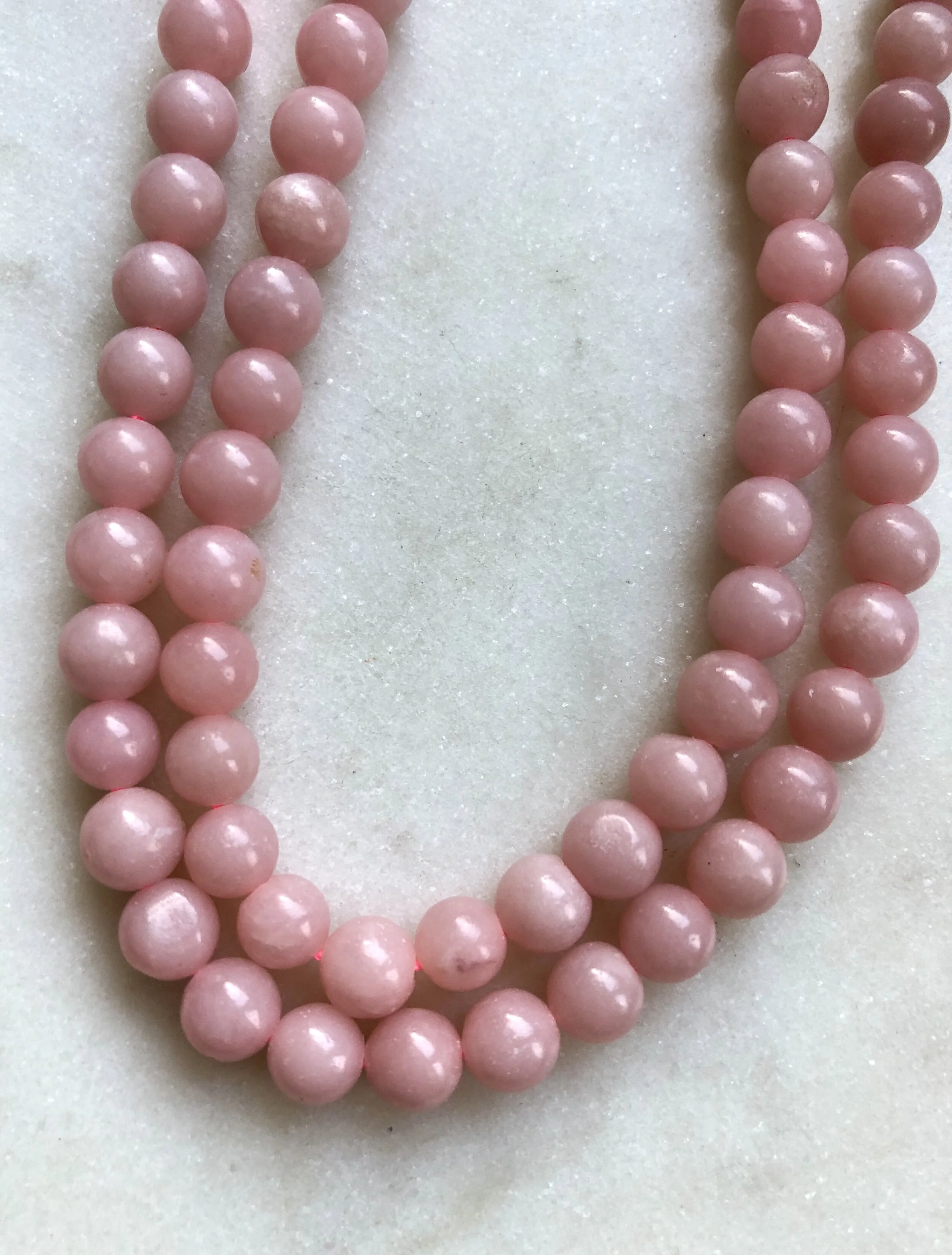 Pink Opal Round Gemstone Beads