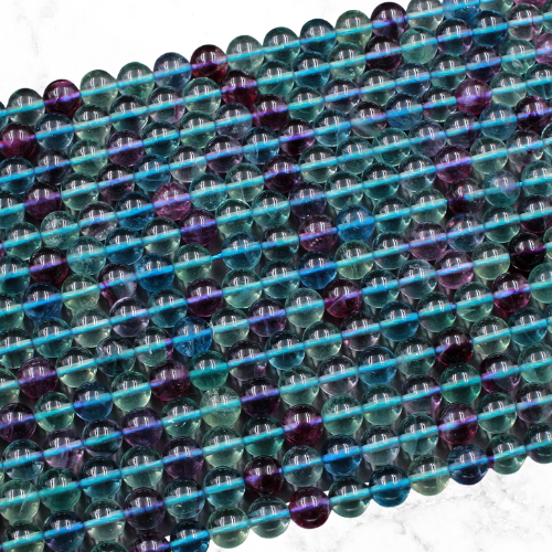 fluorite gemstone rosary beads