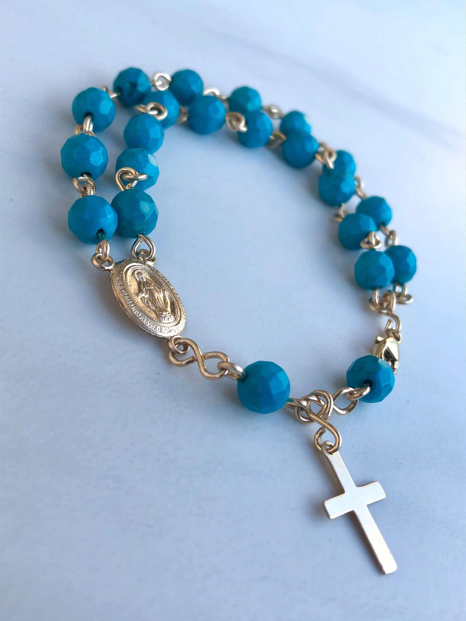 Custom Gemstone Rosary Bracelets