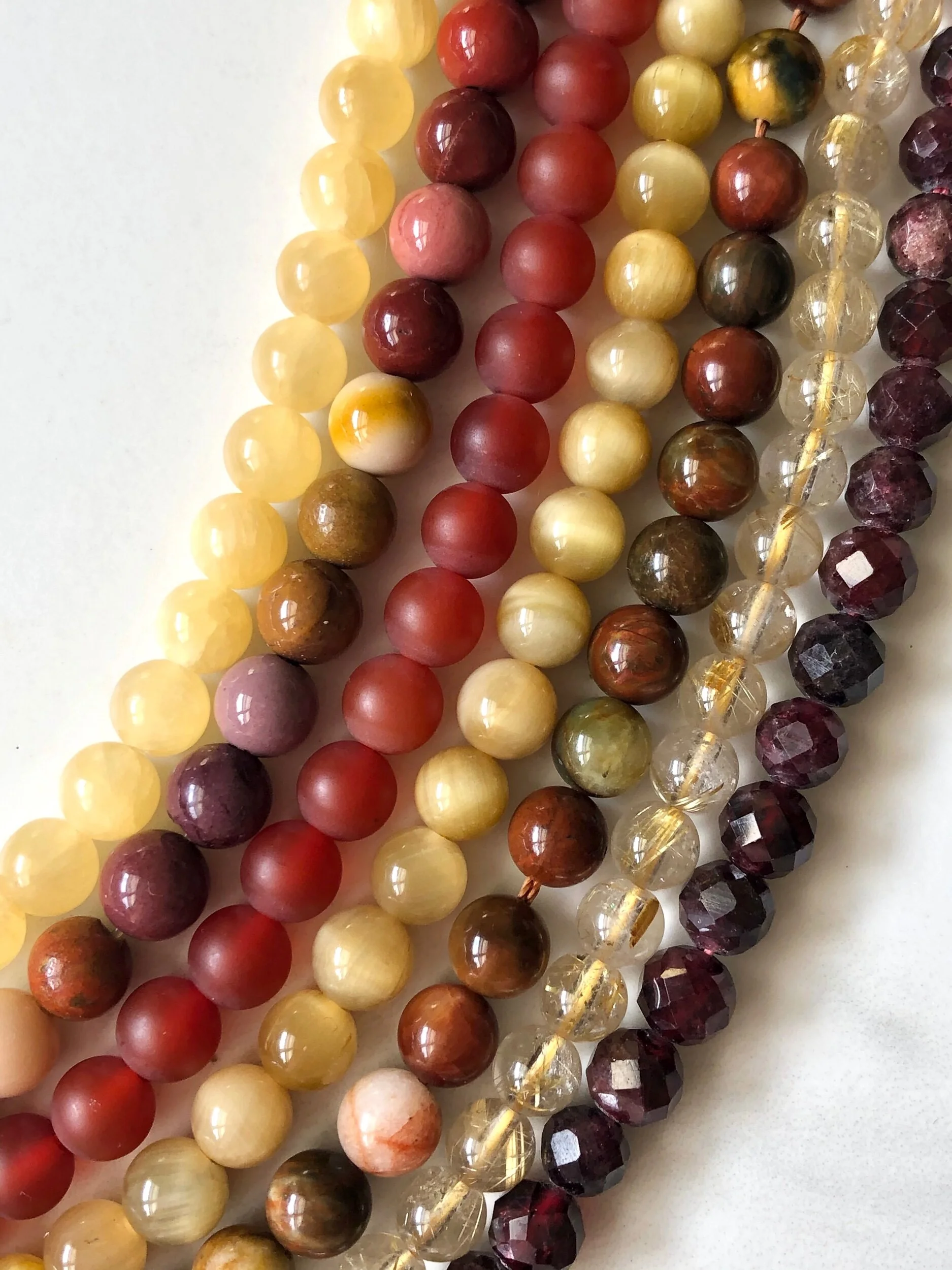 Autumn Rosary Bead Collection