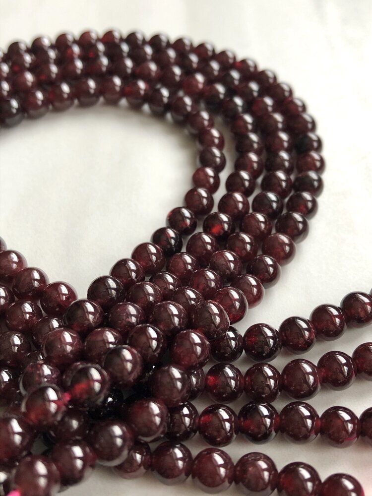 Garnet Gemstone Rosary Beads