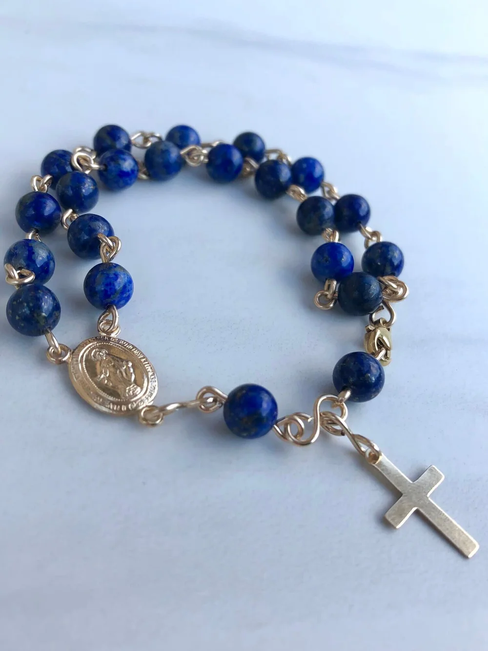 Lapis Lazuli Rosary Bracelet Livolsi Rosaries