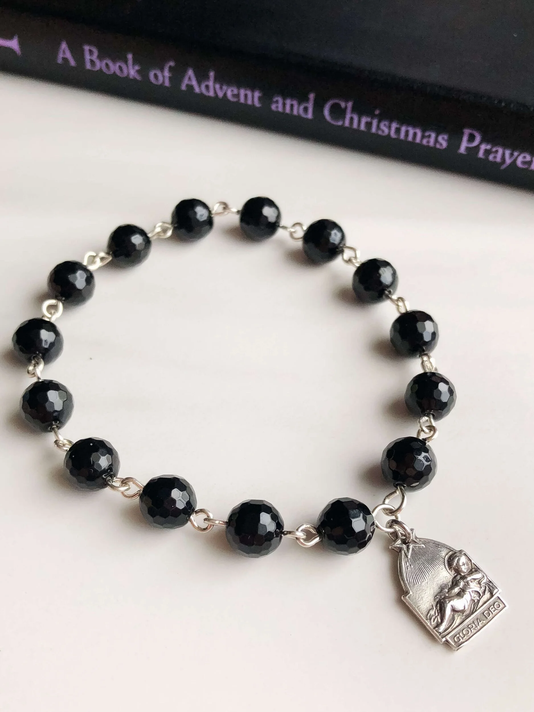 St Andrew Christmas Novena Chaplet handmade Catholic gemstone Advent chaplet