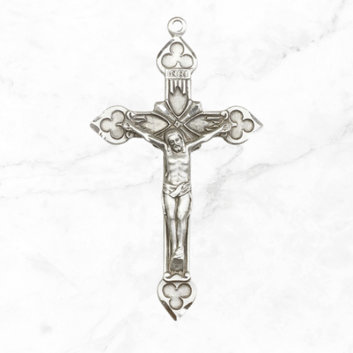 sterling silver catholic rosary crucifix