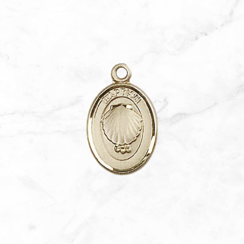 baptism  Catholic Rosary Charm gold