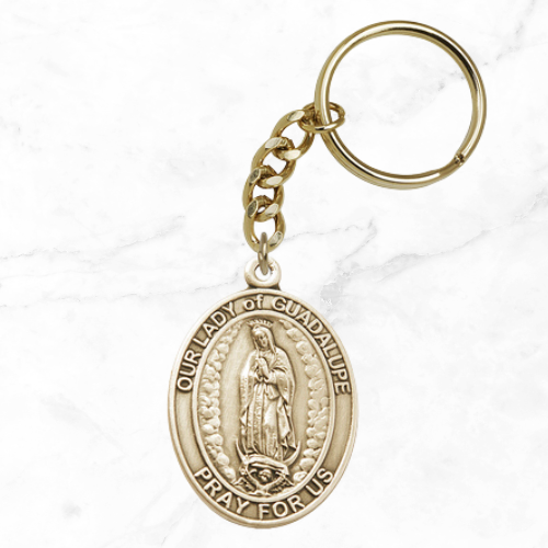 Our Lady of Guadalupe catholic keychain