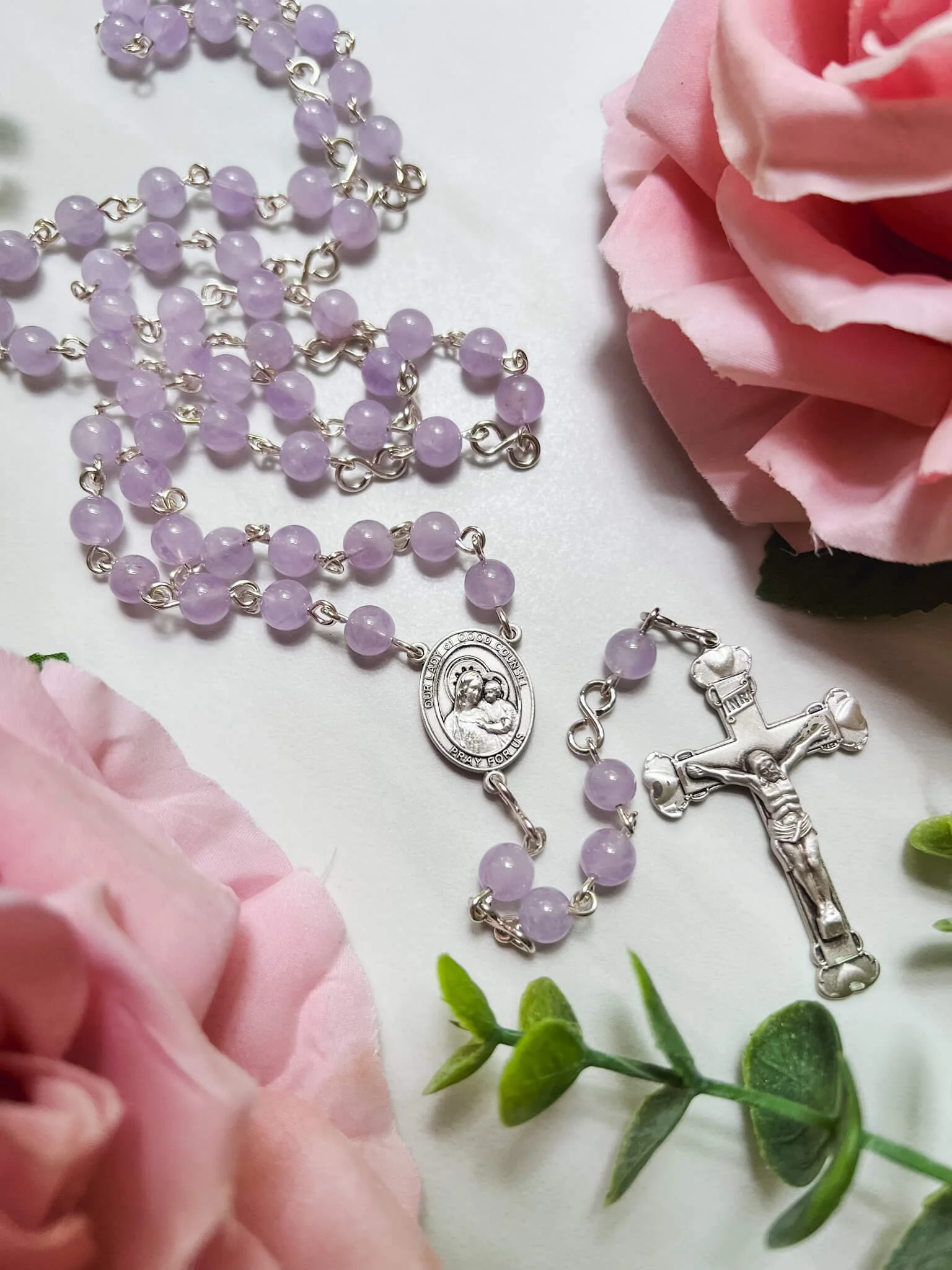 Lilac Amethyst Rosary