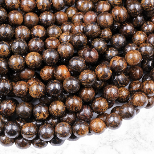 Bronzite Beads