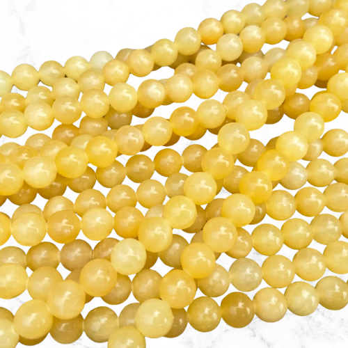 Honey Jade Rosary Beads