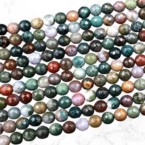 indian agate rosary beads