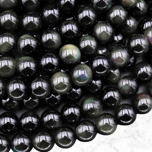 Rainbow Obsidian Gemstone Beads