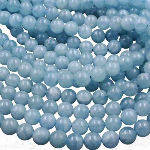 aquamarine gemstone rosary beads