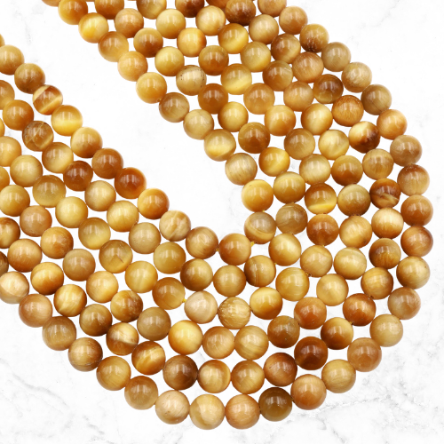 Blonde Tiger Eye Gemstone Beads