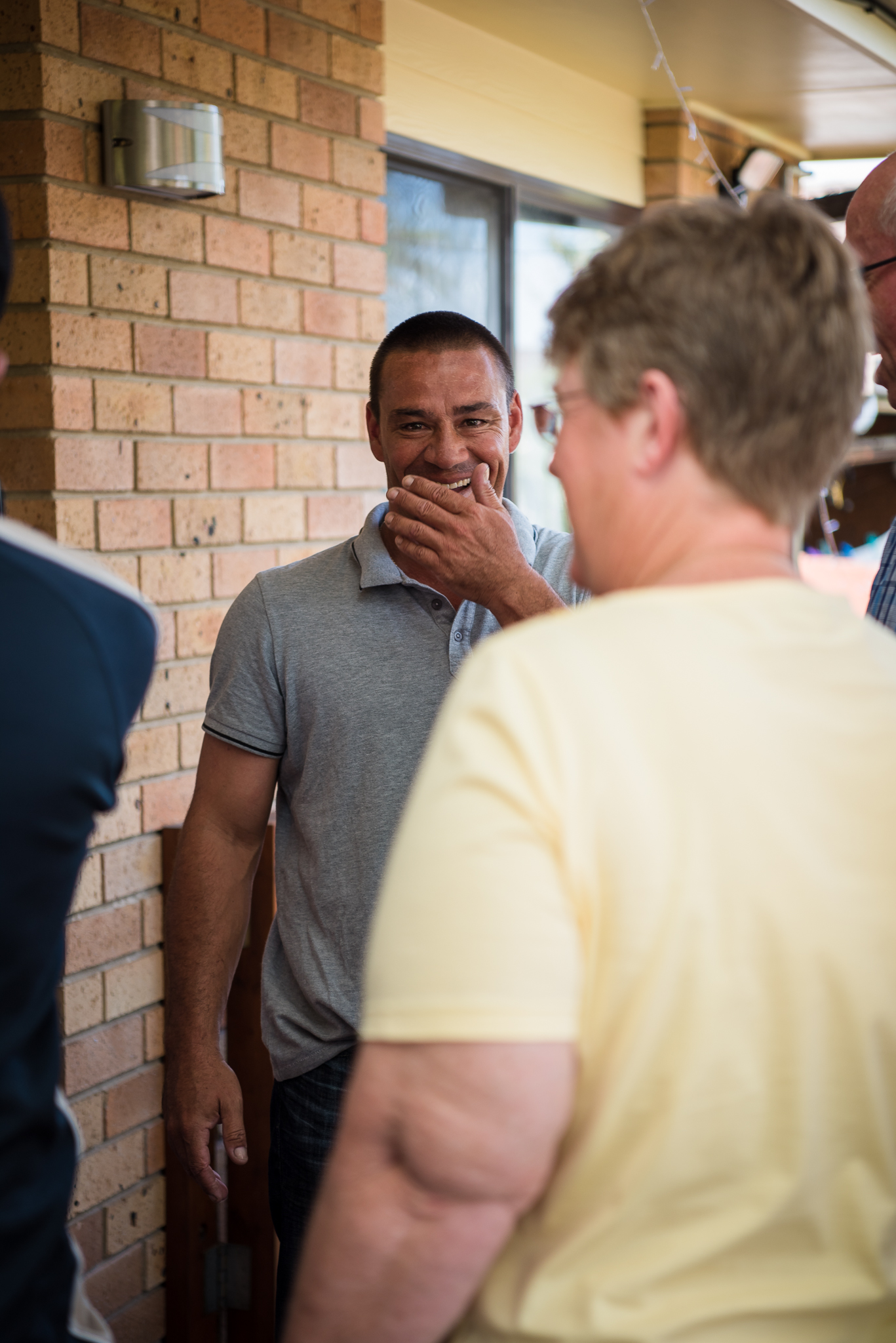 engagement party photograph of the groom