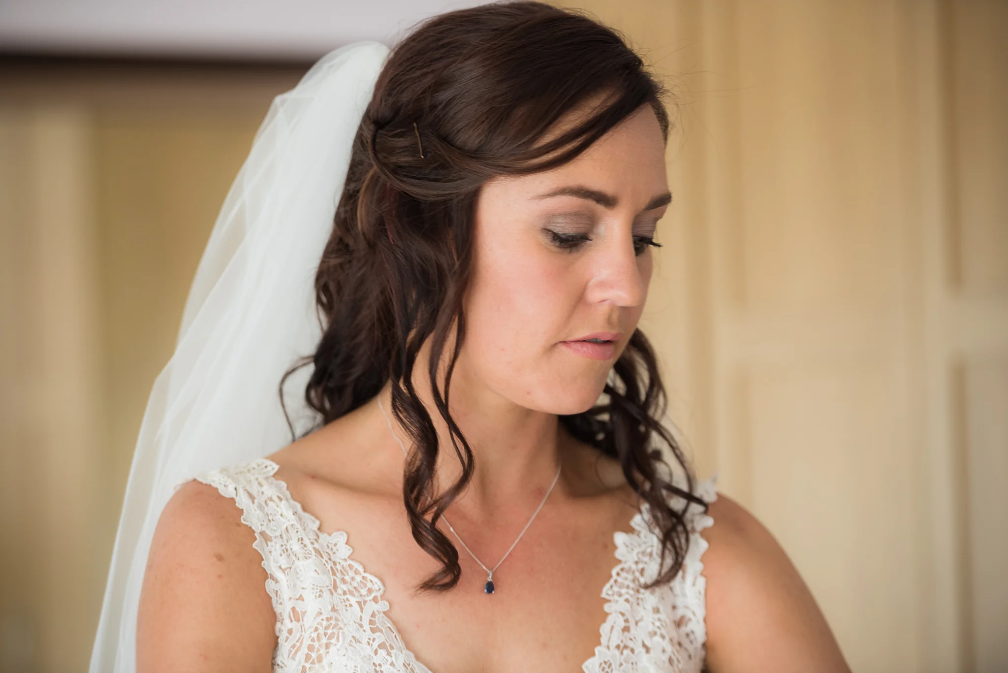wedding prep of the bride getting ready
