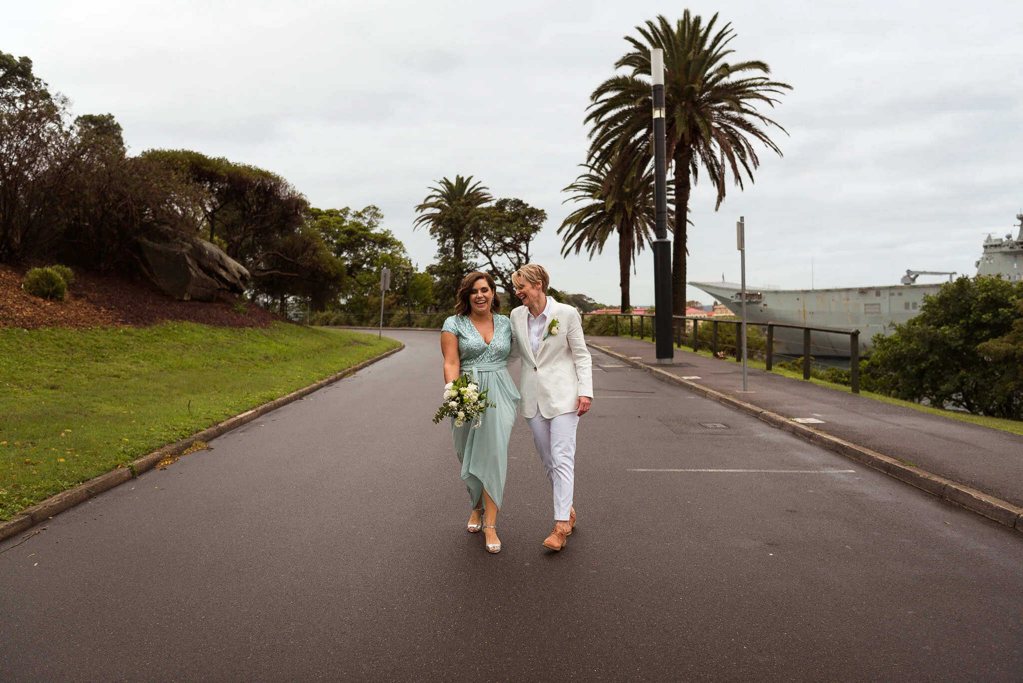 Amity &amp; Cindy's Wedding | Poolside Cafe at Andrew (Boy) Charlton Pool | The Domain Sydney