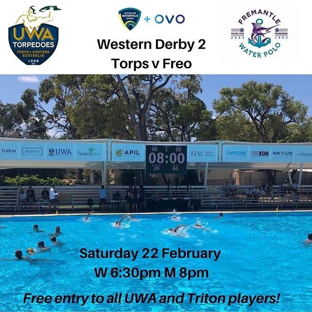 Free entry to all Triton and UWA member!! Go down and support your Triton
