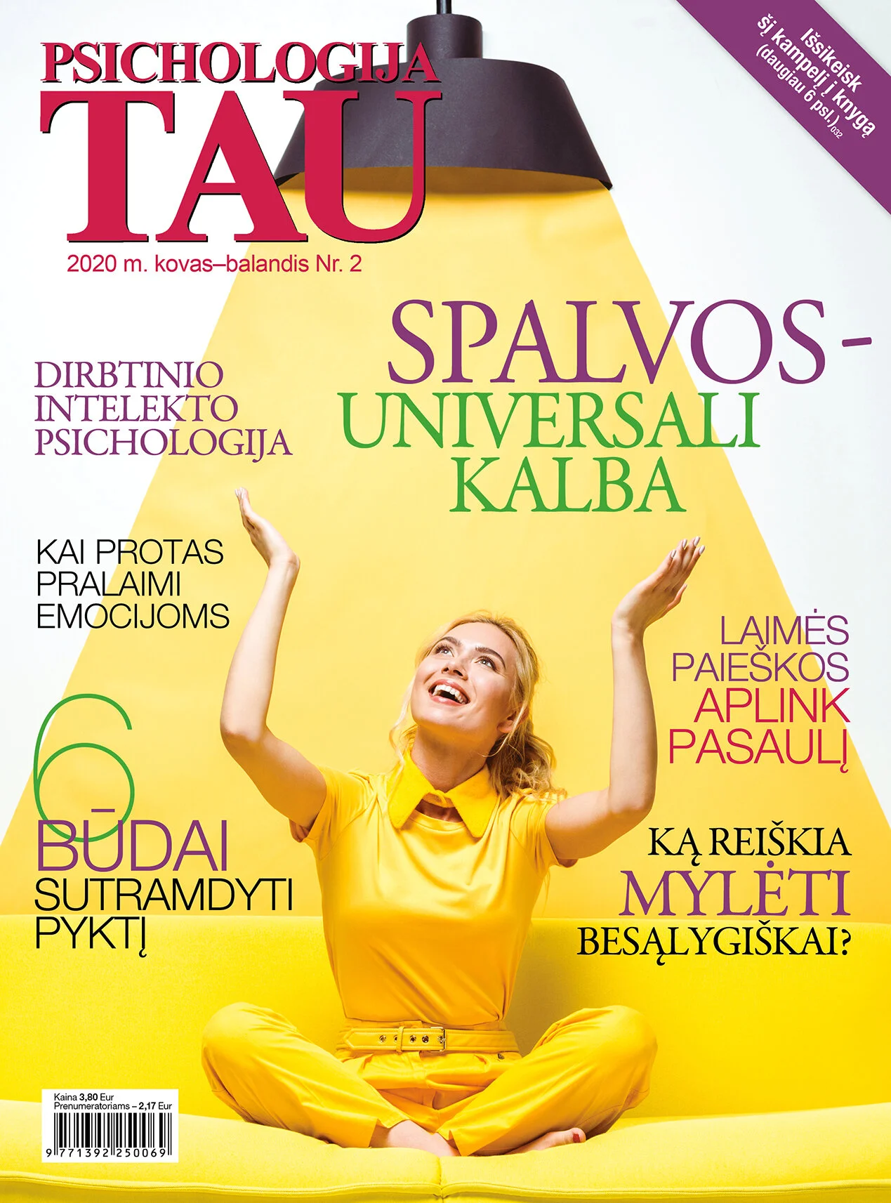 A popular psychology magazine in Lithuanian - Psichologija Tau