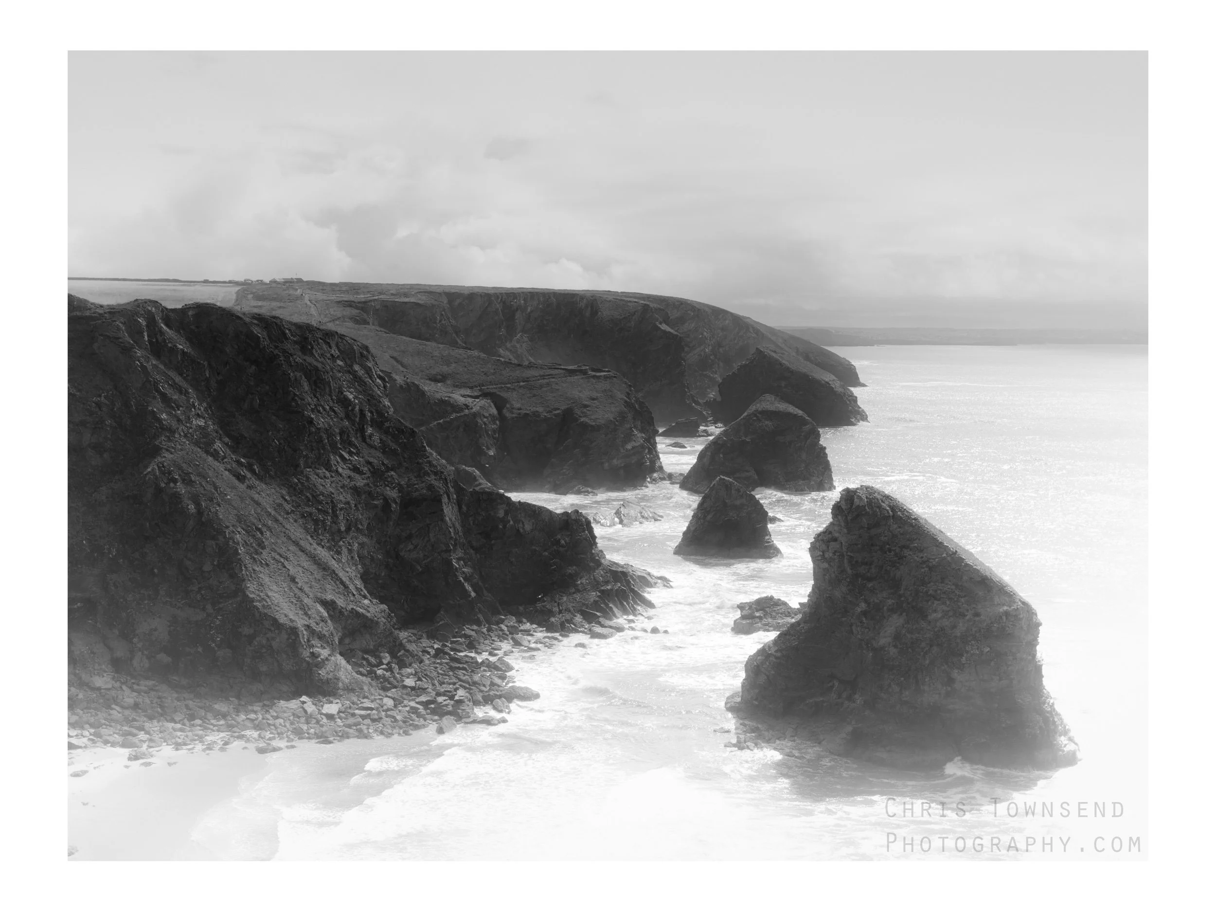 Wild coast. Bedruthan Steps, Cornwall