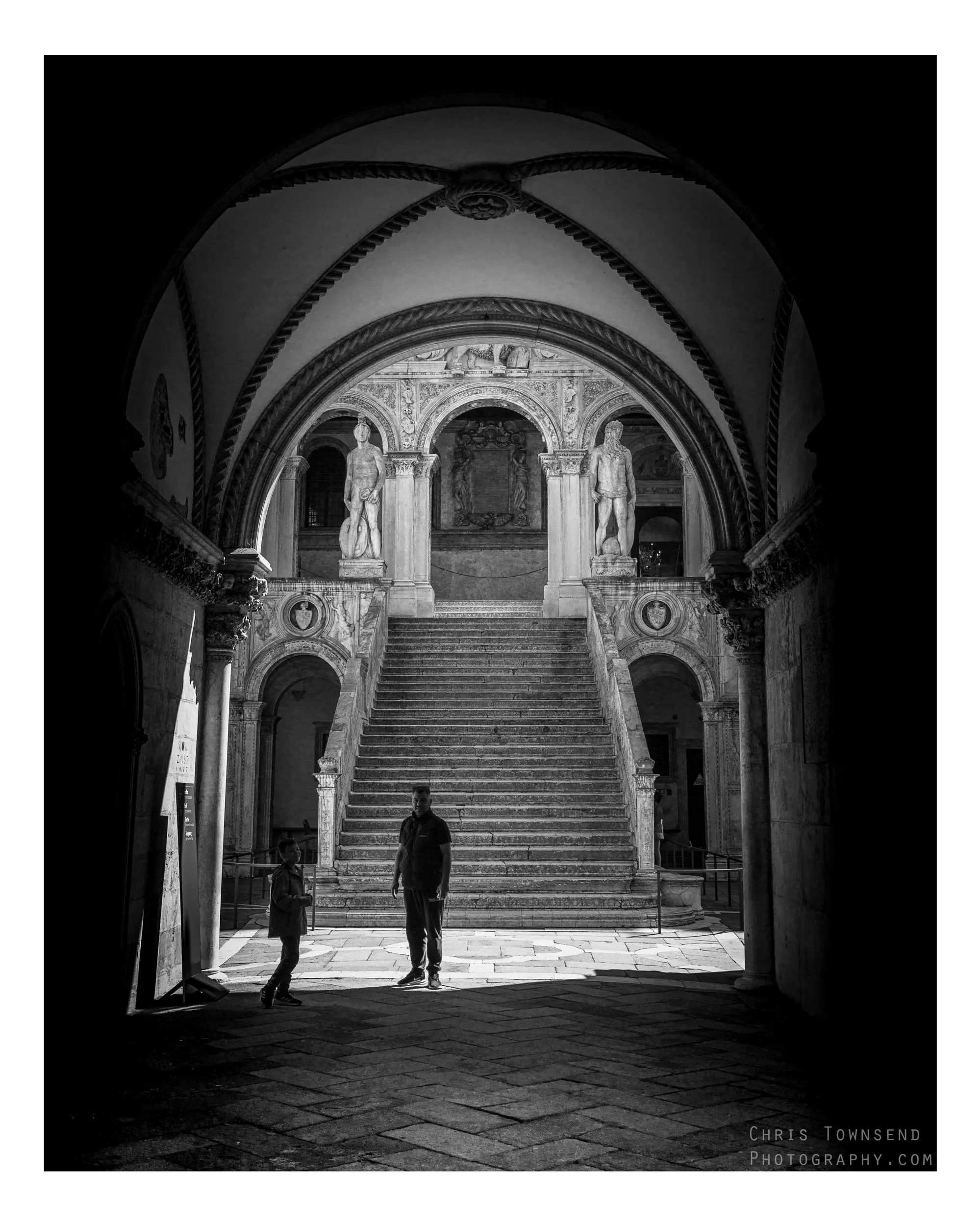 The symmetry of the Doge's Palace. Venice, Italy. 