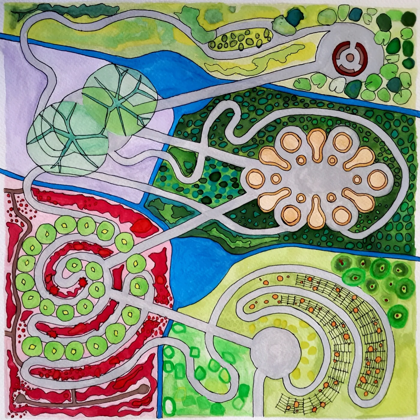 Shamba Masterplan Watercolour