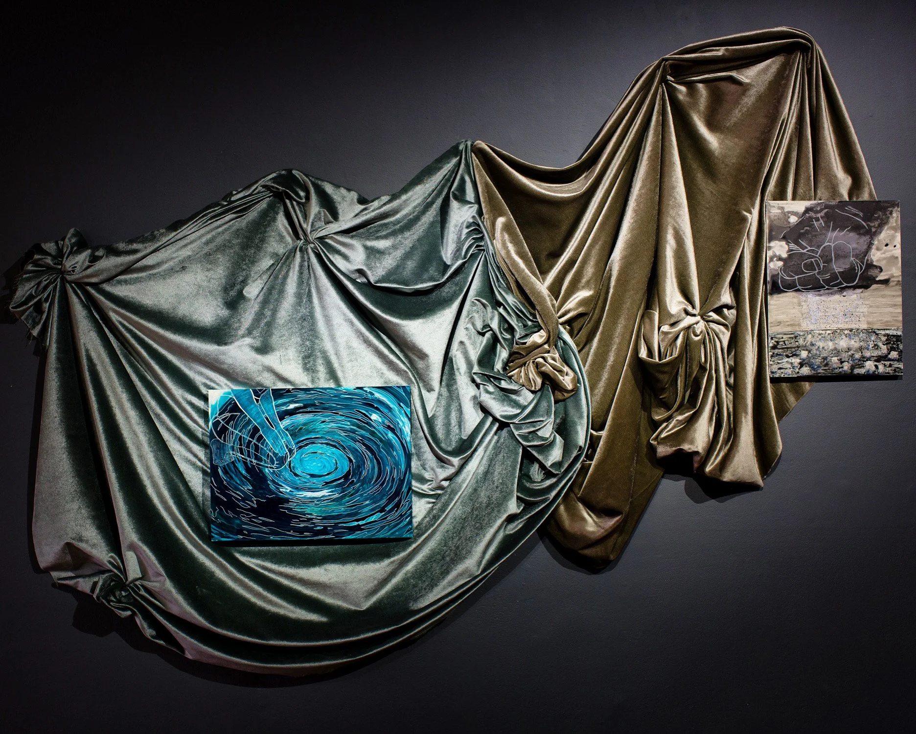 Paintings from the ‘She crashes in and Fizzles Out’ Baboró Exhibition at Galway Arts Centre 2020 