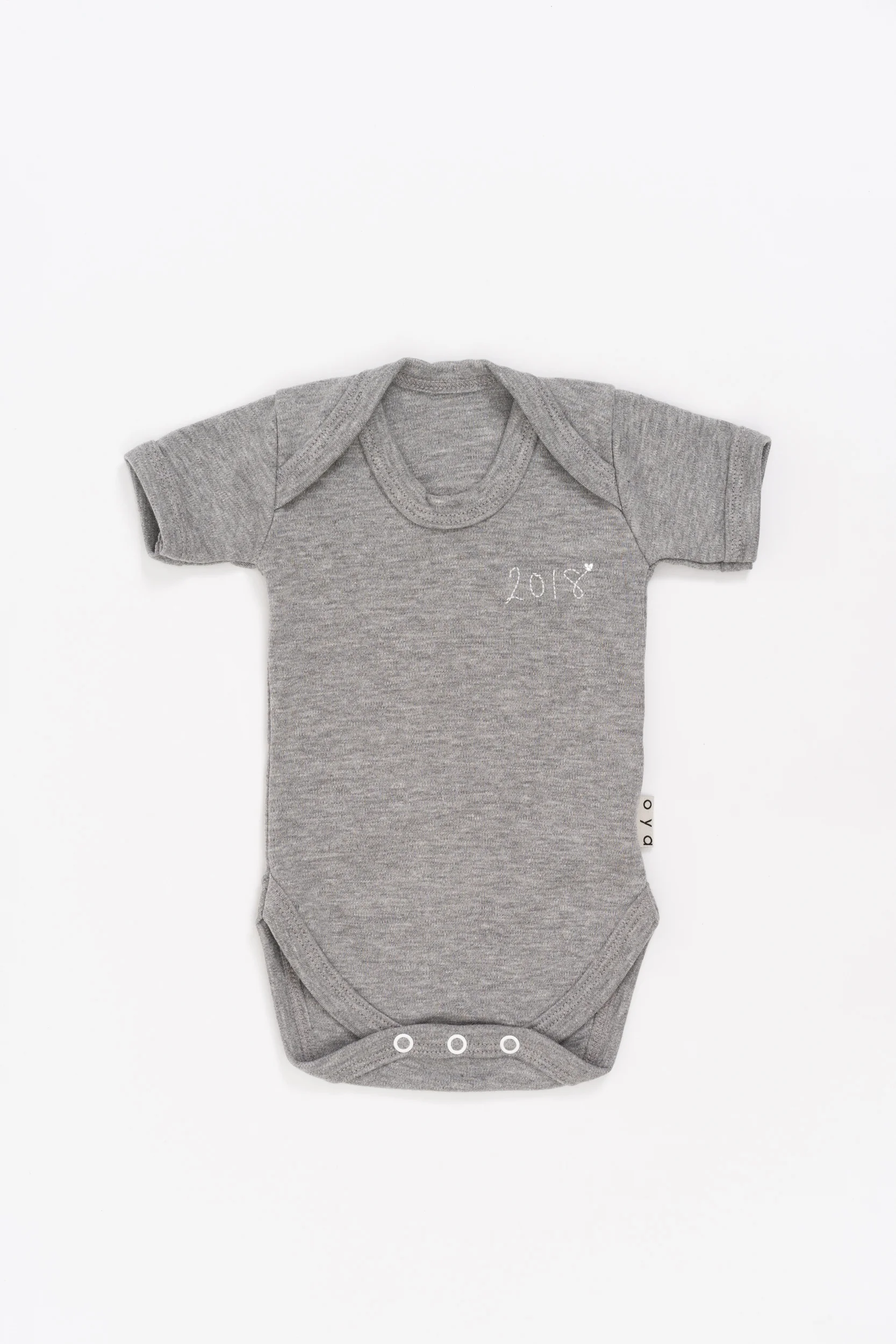Oya Baby short sleeve embroidered bodysuit