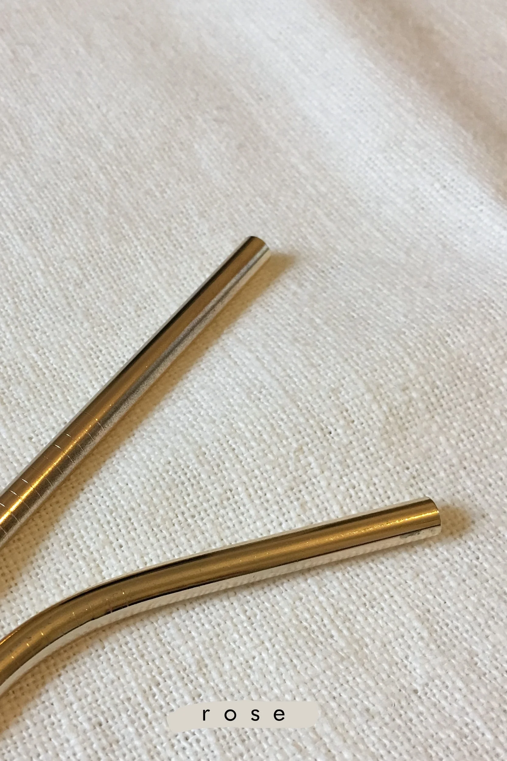 Rose bent and straight
